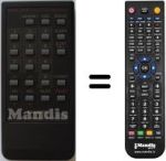Replacement remote control Sharp RRMCG0549CESA