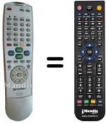 Replacement remote control Sharp RRMC-GA026WJSA