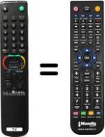 Replacement remote control Sony KVM-1450E