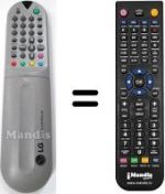 Replacement remote control LG RL28CZ10RX