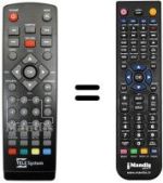 Replacement remote control REMCON1230