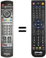 Replacement remote control Panasonic TH-37DV71FH