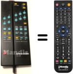 Replacement remote control Brionvega QUADRO228