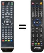 Replacement remote control Irradio XTV2280AD