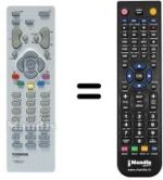 Replacement remote control Thomson DTH500B