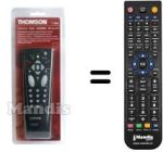 Replacement remote control Thomson 14MK15ET