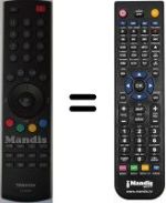 Replacement remote control Toshiba 32AV500PS