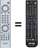 Replacement remote control Toshiba V20160103