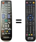 Replacement remote control Samsung UE26D4003