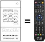 Replacement remote control NordMende V303PSN