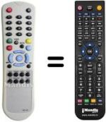 Replacement remote control DIUNAMAI H2TVC14K