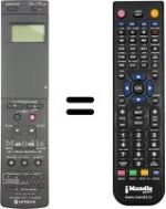 Replacement remote control Hitachi VT546E