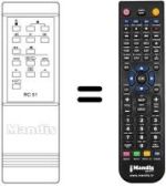 Replacement remote control Radiomarelli VTR8020