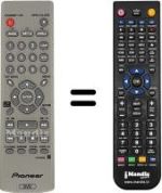 Replacement remote control Pioneer DV360