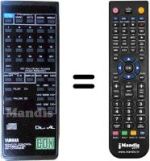 Replacement remote control Yamaha CDX-630E
