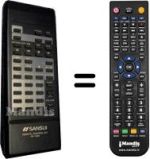 Replacement remote control Sansui AU-X417R