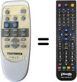 Replacement remote control Telefunken TSP-610 REMOTE