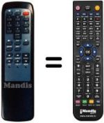 Replacement remote control Technisat SATBOX