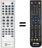 Replacement remote control Telesystem SILVERBOOK