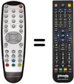Replacement remote control MEDIACOM M-DTRSLIM