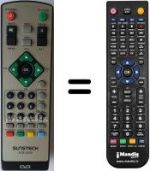 Replacement remote control Sunstech DTB-2200