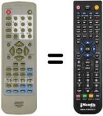 Replacement remote control Akai DV-P3570