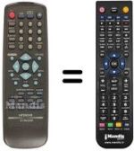 Replacement remote control Hitachi DV-P250E