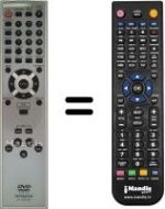 Replacement remote control Hitachi DV-P335E