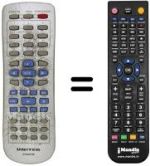 Replacement remote control United DVD4057M
