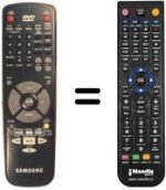 Replacement remote control Samsung DVD907