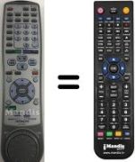 Replacement remote control Hitachi DV-W1E