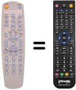 Replacement remote control Bluesky DVD5.1