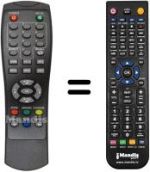 Replacement remote control MPMAN DVB-T2012