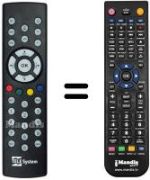 Replacement remote control Telesystem TS6208