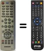 Replacement remote control Samsung DVD-V6450