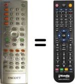 Replacement remote control Schaub Lorenz DVX-A2078
