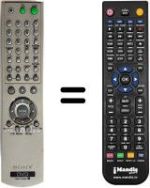 Replacement remote control Sony DVP-NS355