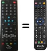 Replacement remote control SYTECH SY-3104 DVB-T