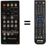 Replacement remote control Pioneer VXX2724