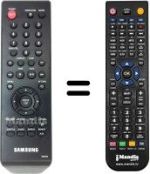 Replacement remote control Samsung DVD-P375
