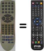 Replacement remote control Orion HVS59040