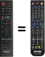 Replacement remote control Hisense HVS57473