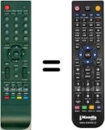Replacement remote control HVS57634