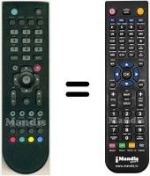 Replacement remote control HVS53309