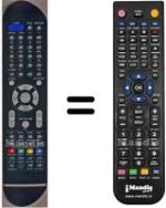Replacement remote control HVS57517