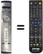 Replacement remote control HVS51374-FI