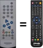 Replacement remote control Grundig WHV3128