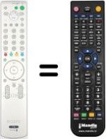 Replacement remote control HVS54975