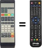 Replacement remote control HVS54592