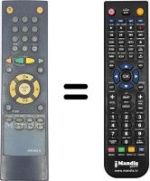 Replacement remote control HVS54707